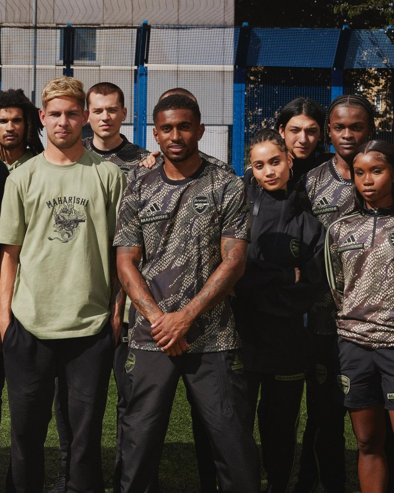 Reiss Nelson and Emile Smith Rowe also modelled the new collection