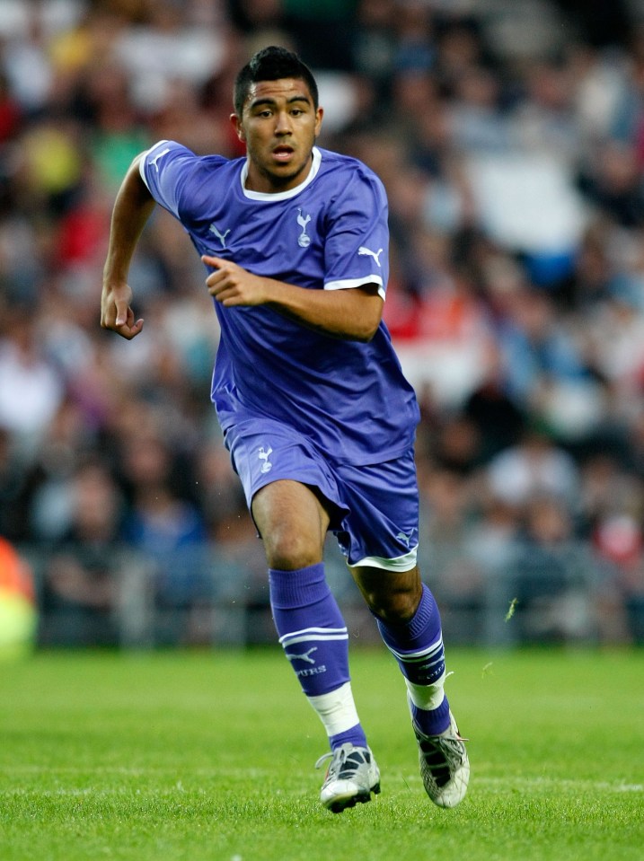 Luongo began his professional career at Tottenham