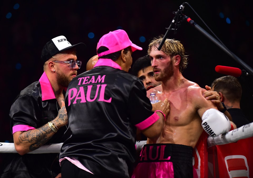 Jake Paul, left, lost to Fury earlier this year