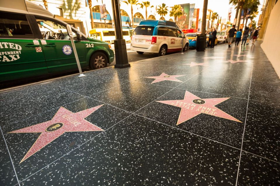 The installation was inspired by Hollywood Boulevard's Walk of Stars