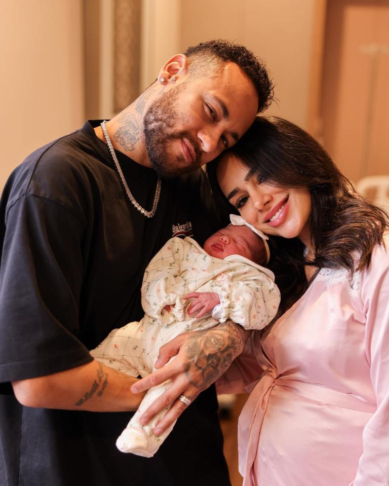 Neymar and Bruna are no longer together but co-parent their baby