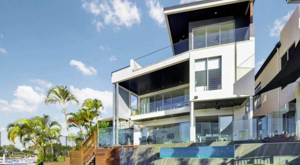 Justin Herald spent £1.2 million on the three-storey family house on the Gold Coast