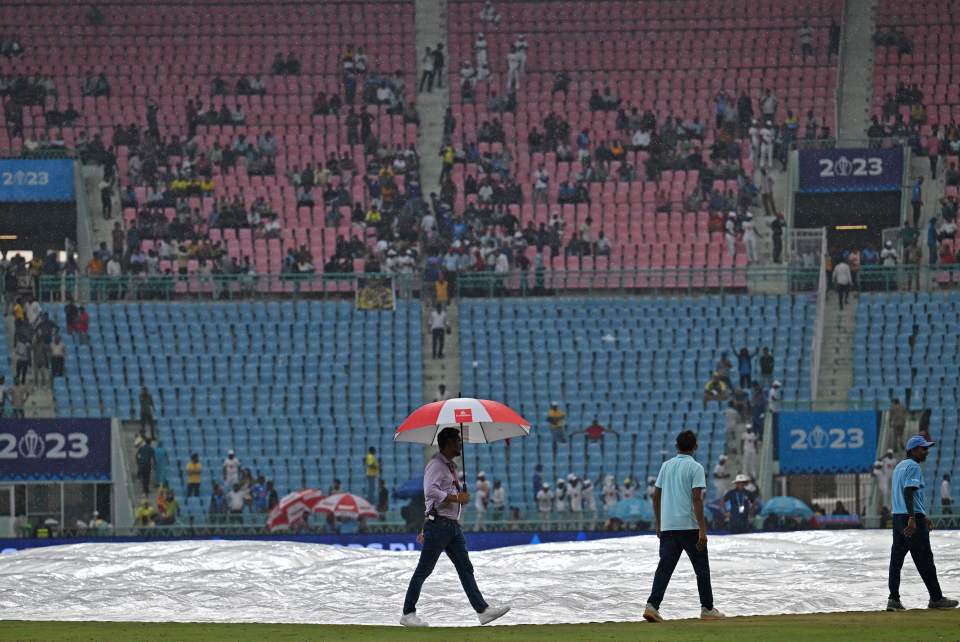 Fans had to run from their seats at the Cricket World Cup