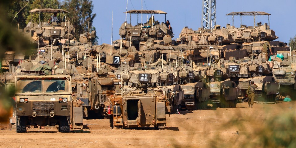 Tanks and soldiers have been gathered near Israel’s border with the Gaza Strip for days