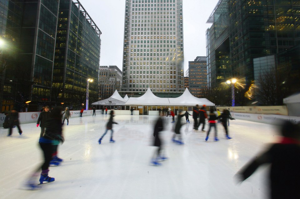 Ice rinks will be appearing throughout the UK during the festive period