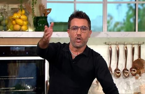 Gino D'Acampo was caught up in an accident while filming a toboggan stunt