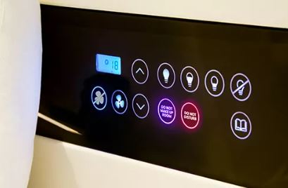 Each Hub room comes with a touch screen panel to control the lighting