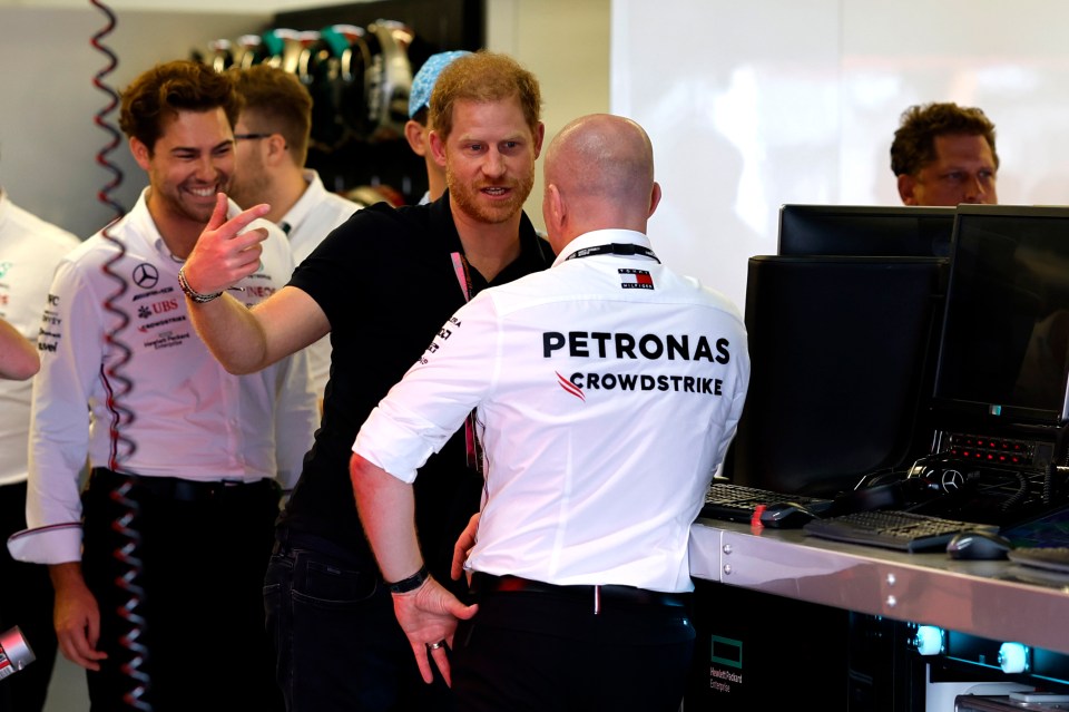 Prince Harry attended the gas-guzzling US Grand Prix in Austin, Texas