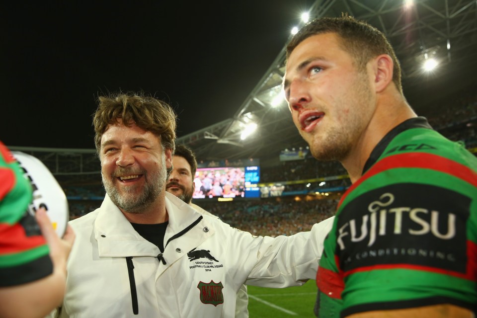 Sam Burgess has asked Russell Crowe for advice after taking his first head coach job