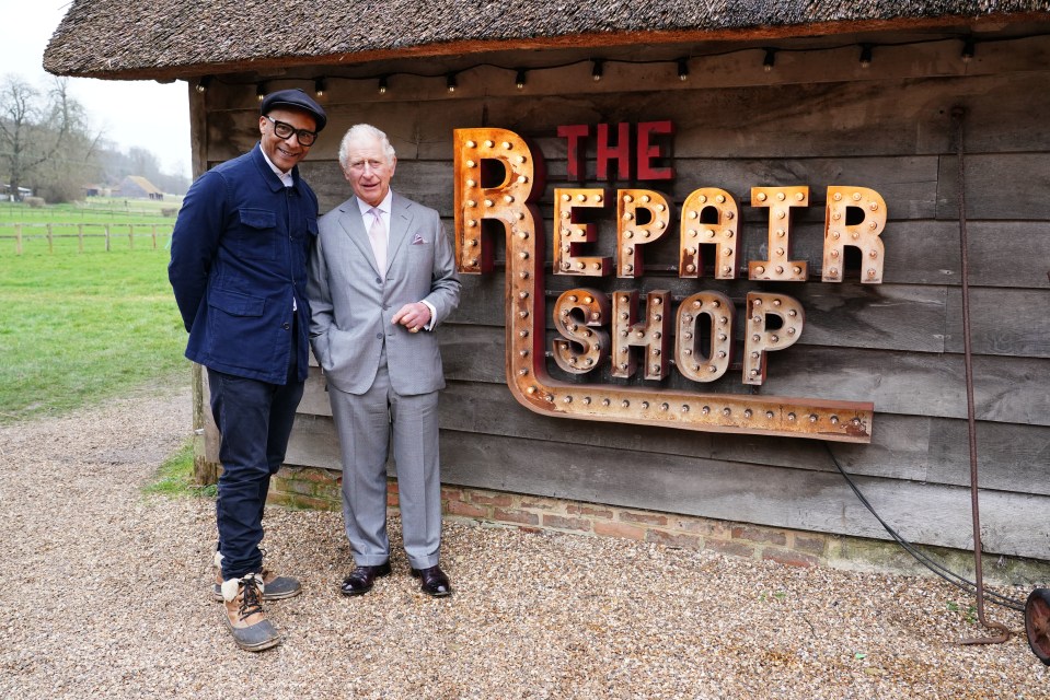 Charles made a guest appearance on The Repair Shop which was screened last year