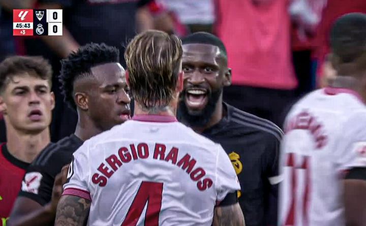 Rudiger laughed in response to Ramos' behaviour