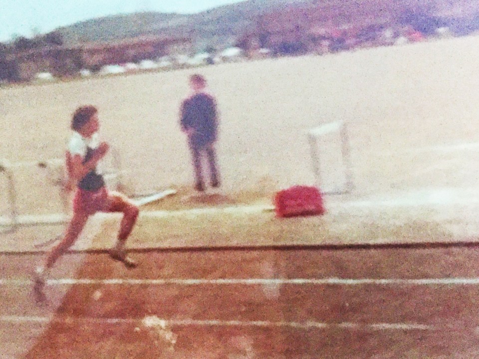 Sherman held the 400m hurdles junior national record