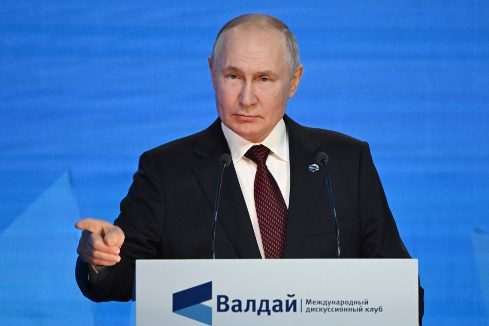 Vladimir Putin said grenade fragments have been found