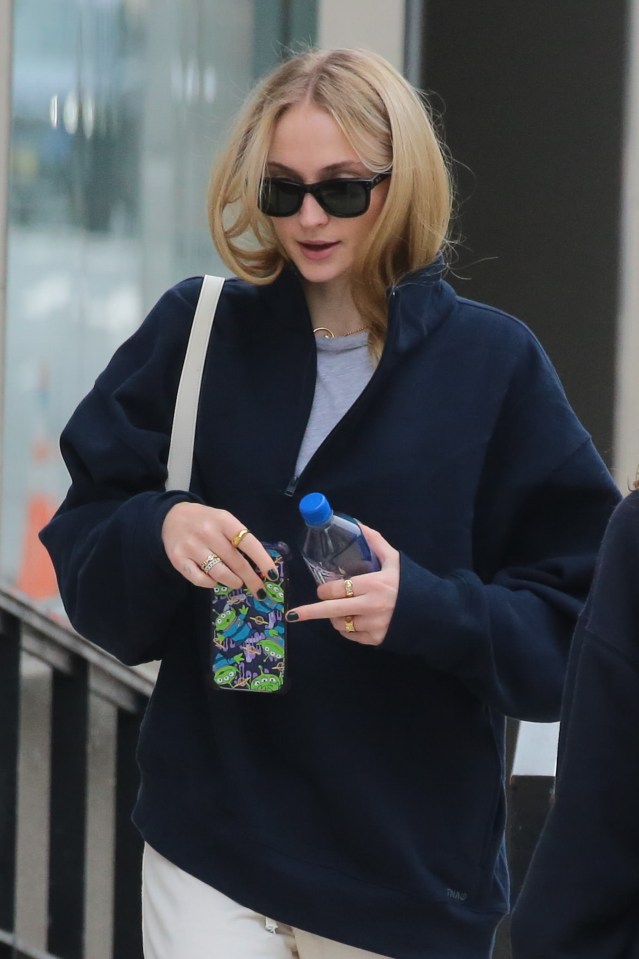 Sophie pictured in New York last week, where she is staying in Taylor Swift's apartment