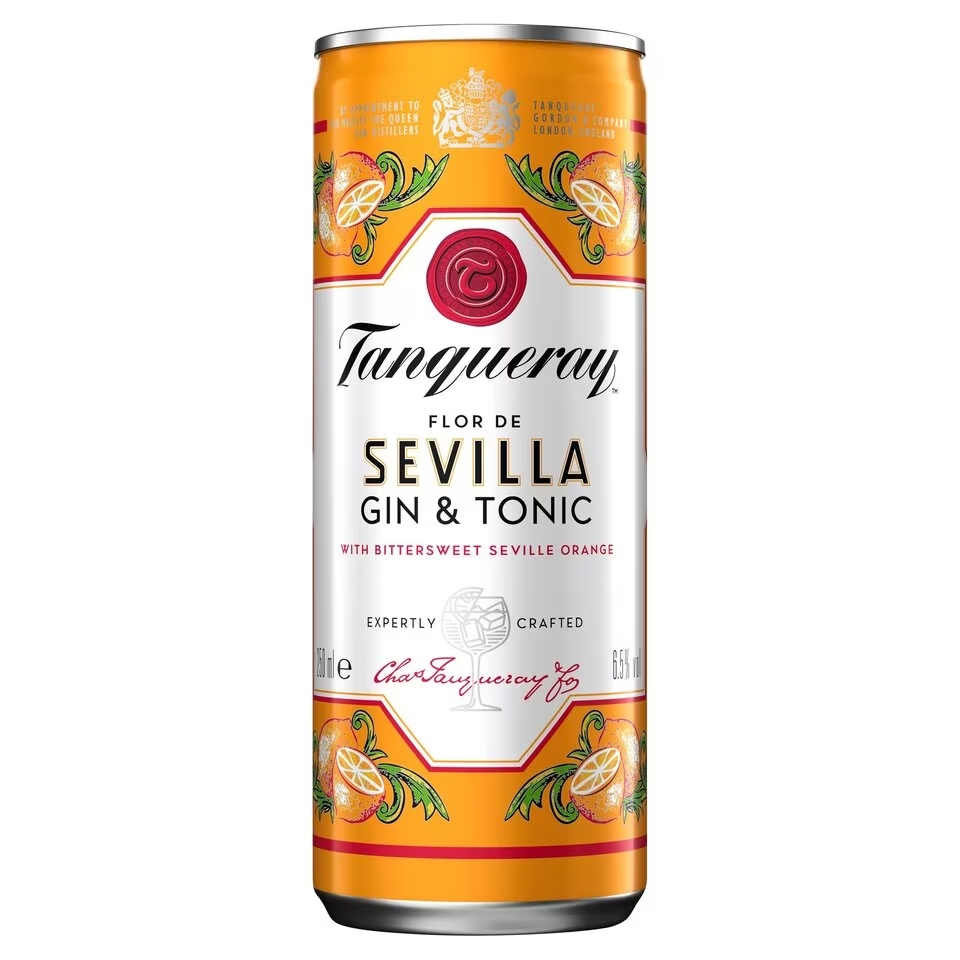 Tanqueray London Dry Gin and Tonic is lovely poured over ice with a slice of orange to garnish