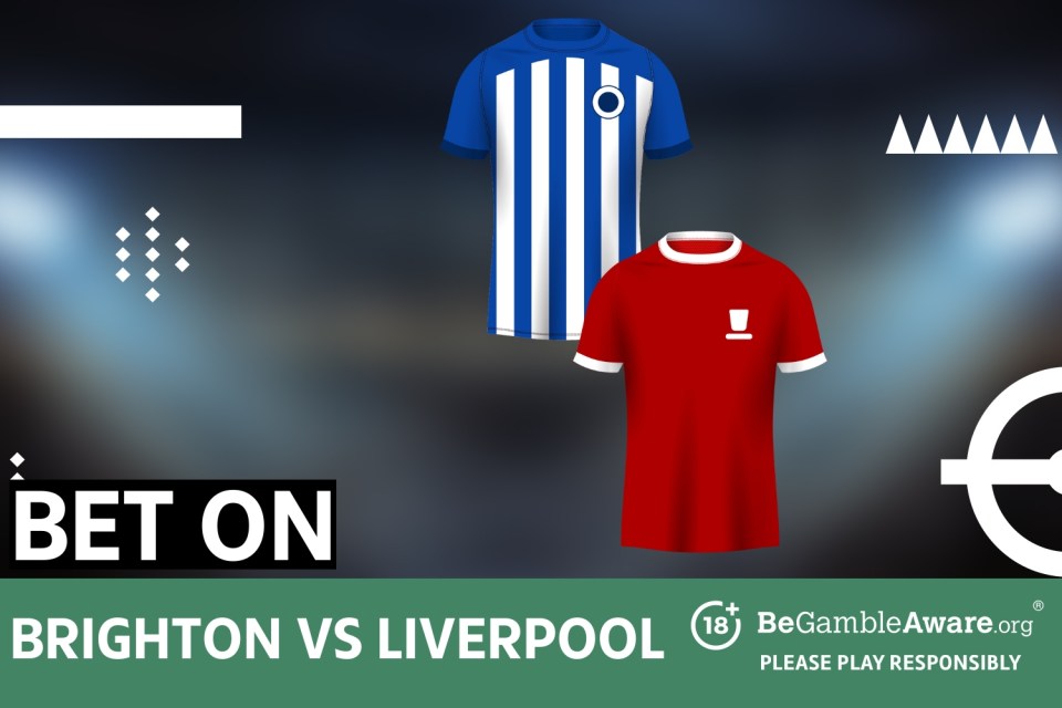 Bet on Brighton vs Liverpool. 18+ BeGambleAware.org Please play responsibly.