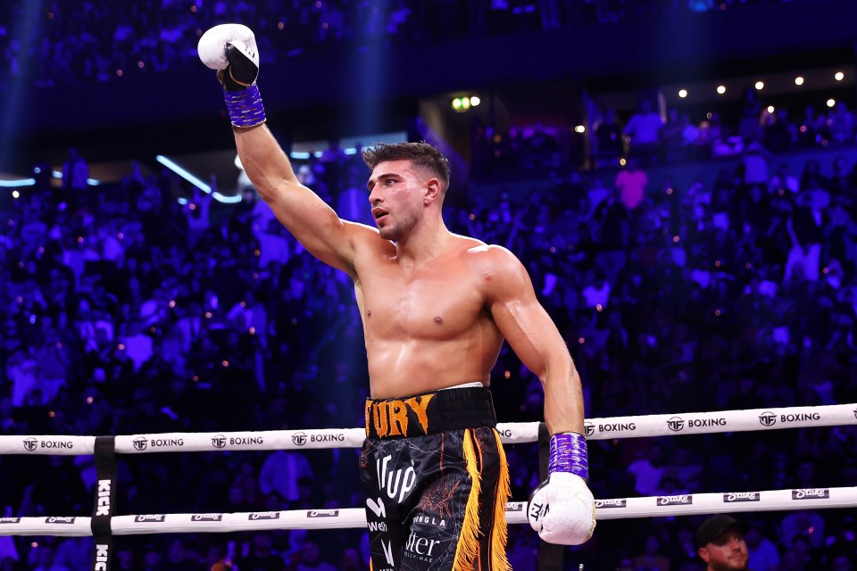 Tommy Fury raises his hand in victory but KSI reckons it was undeserved