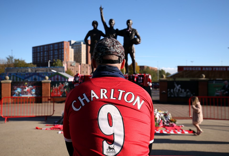 Many wore shirts bearing Charlton's name