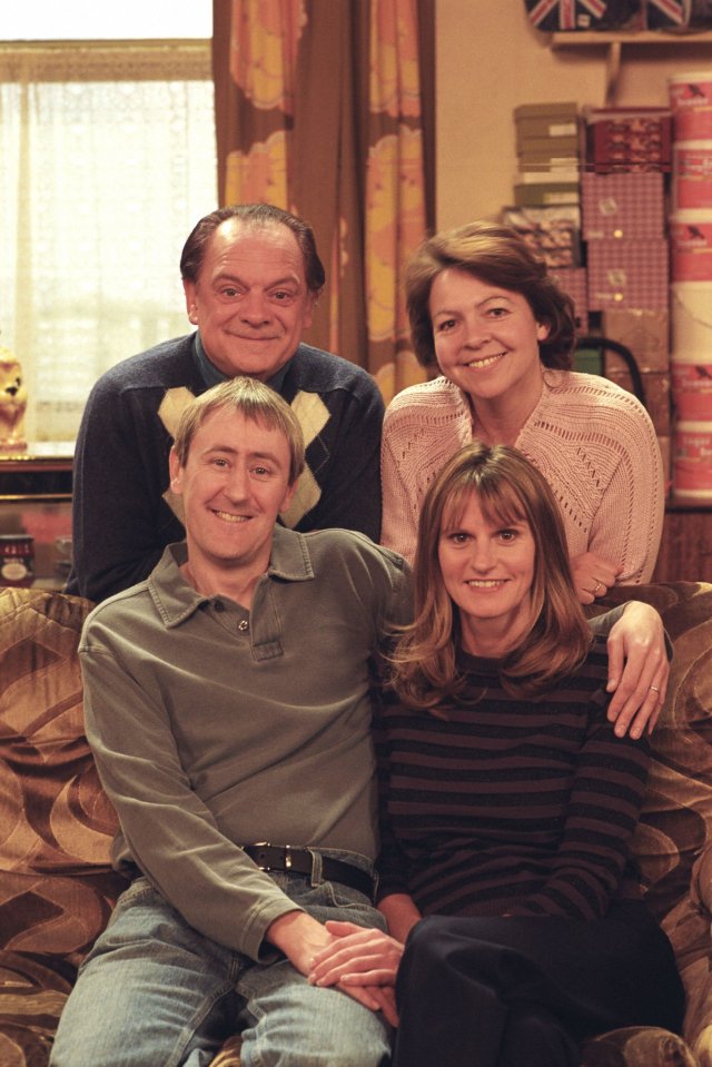 Tessa Peake-Jones, David Jason and Nicholas Lyndhurst with Gwyneth Strong