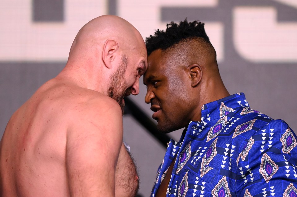 Tyson Fury and Francis Ngannou face off in Saudi Arabia on Saturday