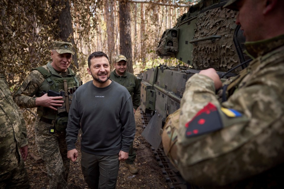 The Ukrainian President visited troops on the frontline just two days before the attack