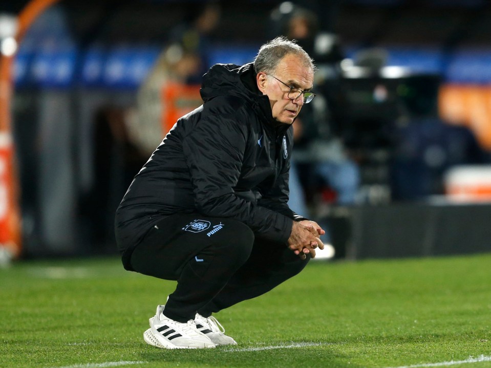 Uruguay boss Marcelo Bielsa received a special gift from Leeds fans