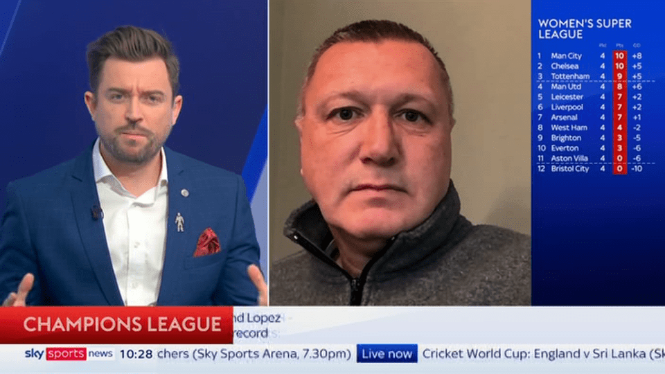 Newcastle legend Steve Howey looked unrecognisable on Sky Sports News