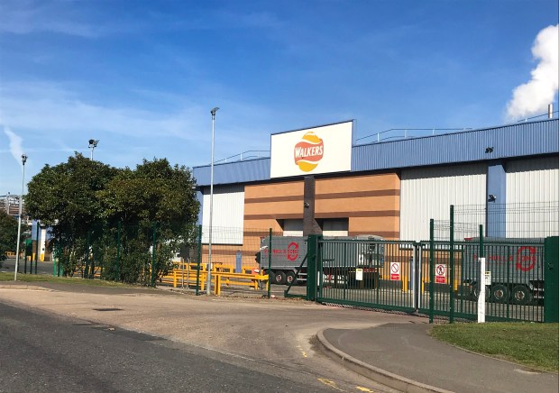 Walkers crisp factory in Leicester.