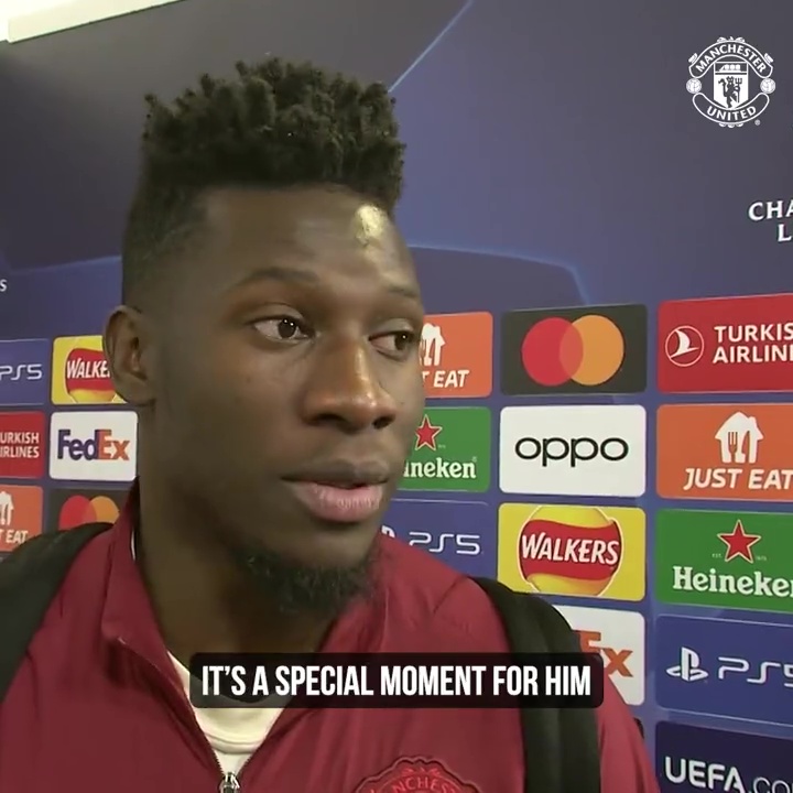 Andre Onana spoke to the media after his heroics at Old Trafford