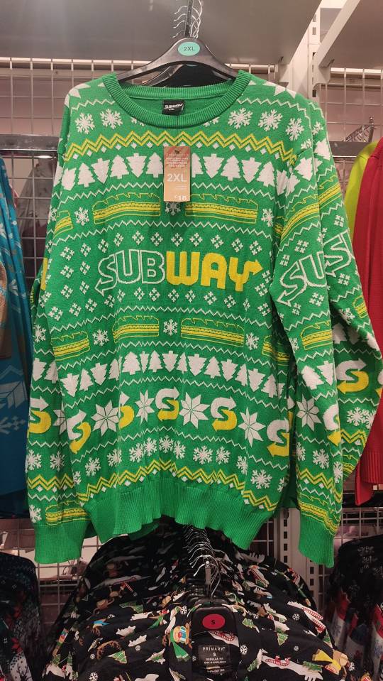 Would you rock the Subway jumper this festive season?