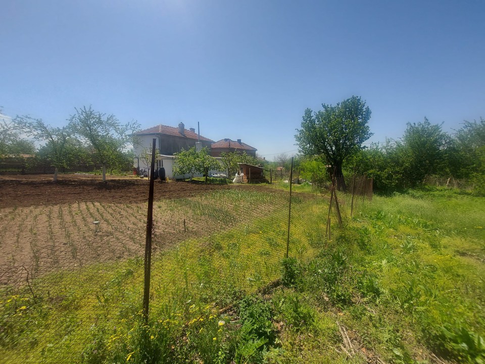 His first house also comes with a large plot of land that can be used to grow food