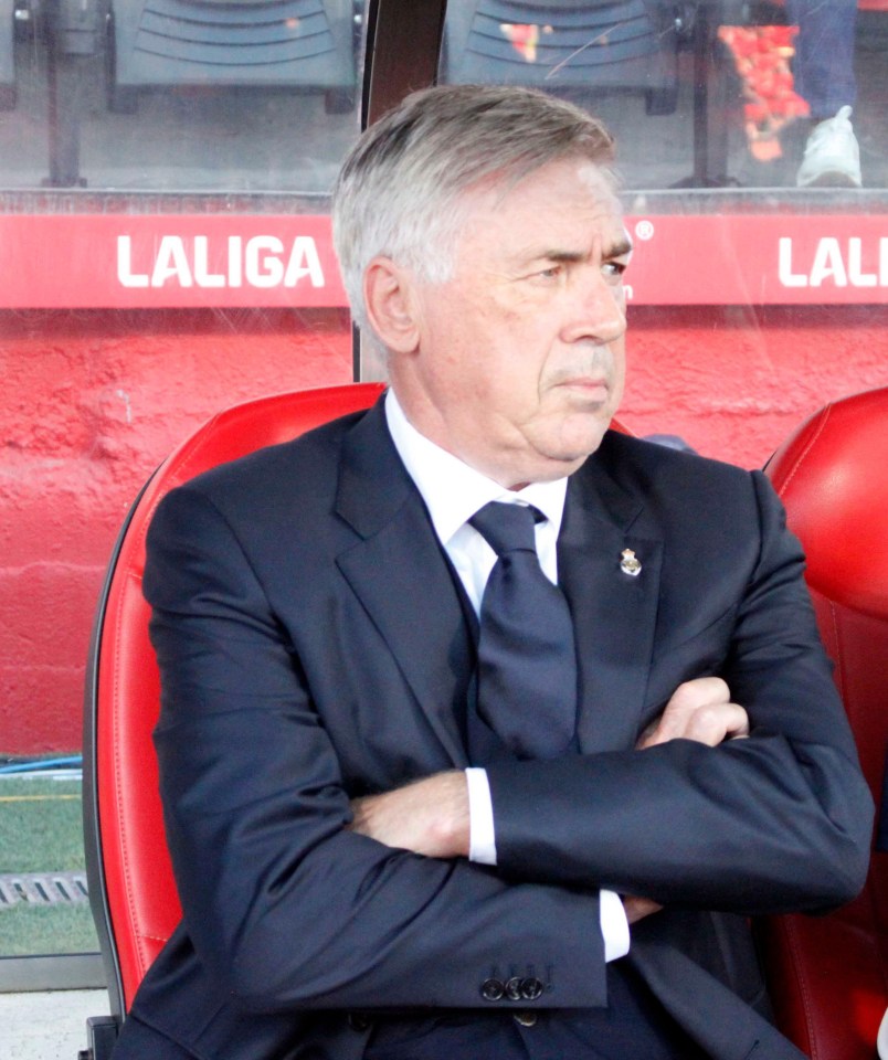 Carlo Ancelotti was unhappy with his defender’s challenge