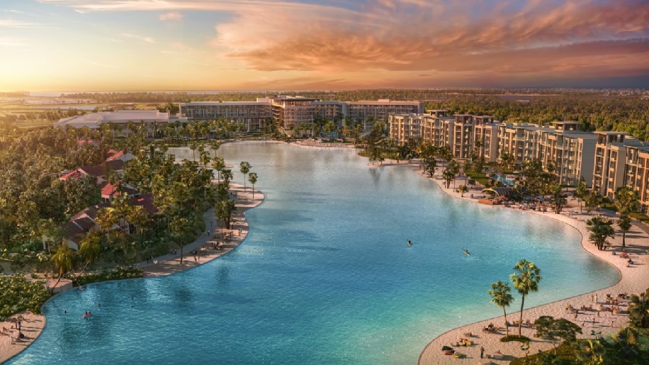 Orlando's first beach resort is opening next year - with a huge water lagoon in the middle