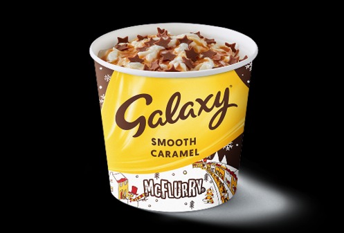 Both McFlurrys are topped with Galaxy stars