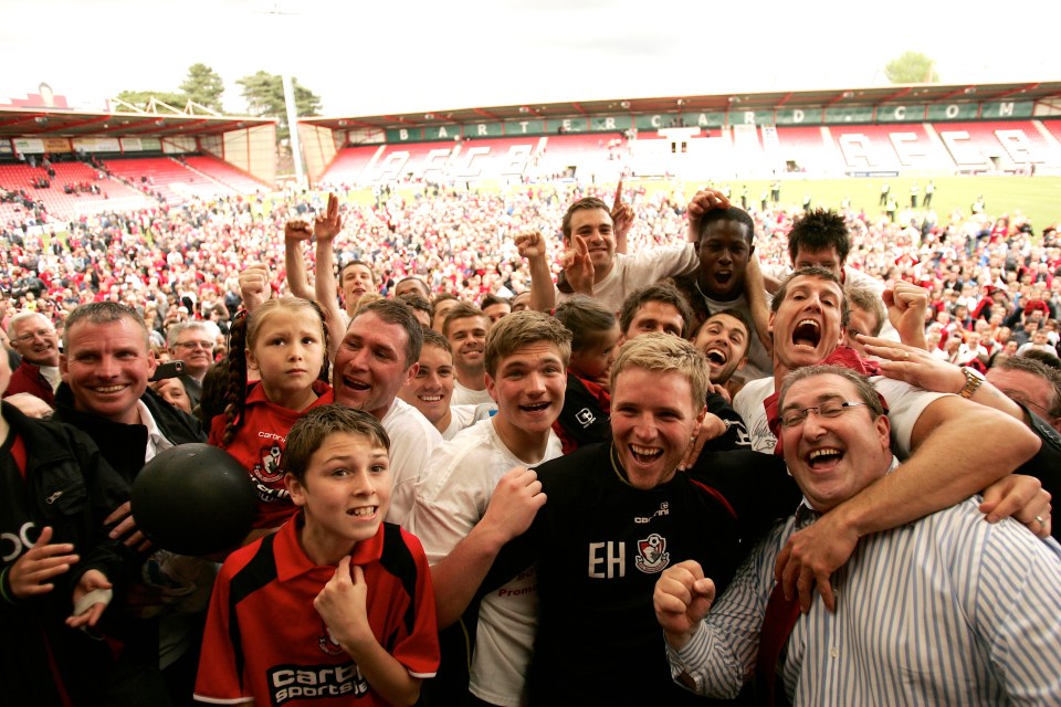 Howe led Bournemouth from League Two to the Premier League