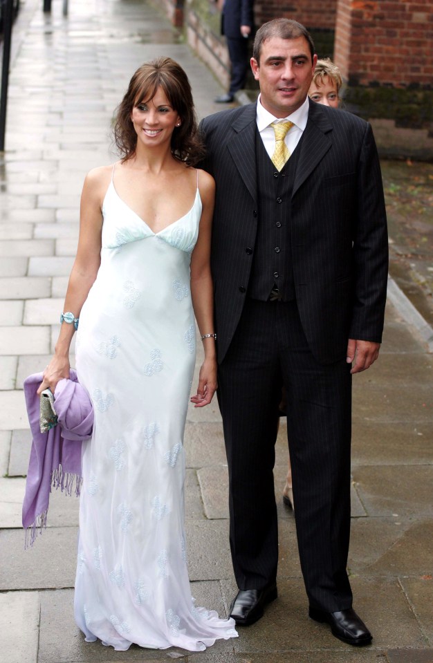 Andrea Mclean pictured with Steve Toms in 2005