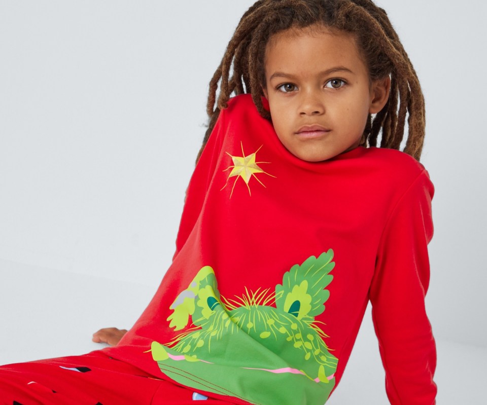 Snapper Christmas pyjamas are on sale at John Lewis