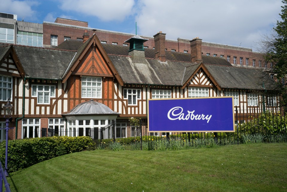 The entrance to the Cadbury factory in Bournville, Birmingham, United Kingdom