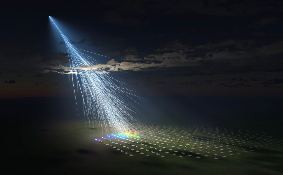 Boffins have found a rare and extremely high-energy particle falling to Earth — sparking claims of extra-terrestrials