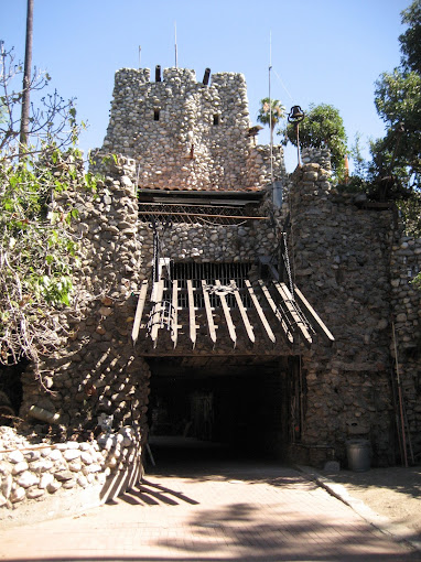 The castle has its own gate and even a working clock tower