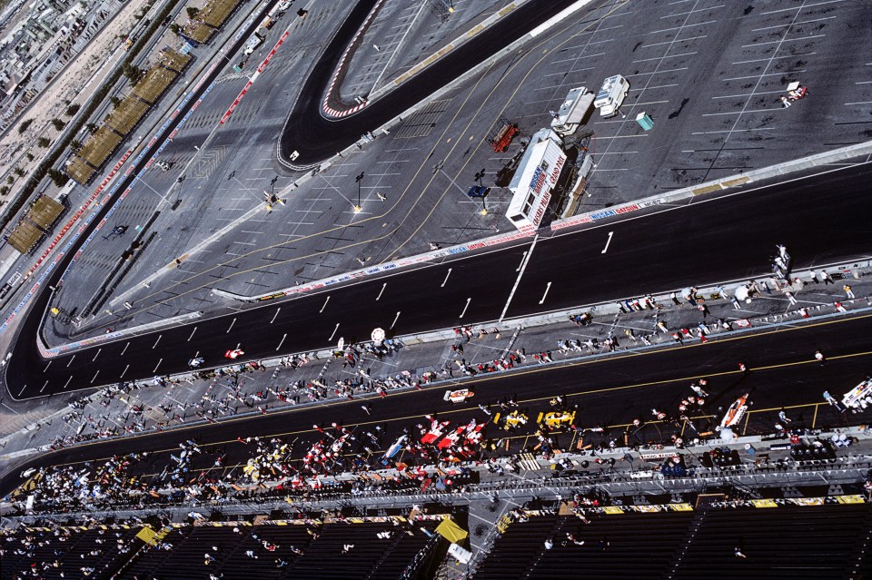 The old track was built on Caesar's Palace's car park