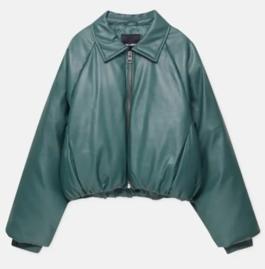 Pull&Bear's jacket comes in black and green