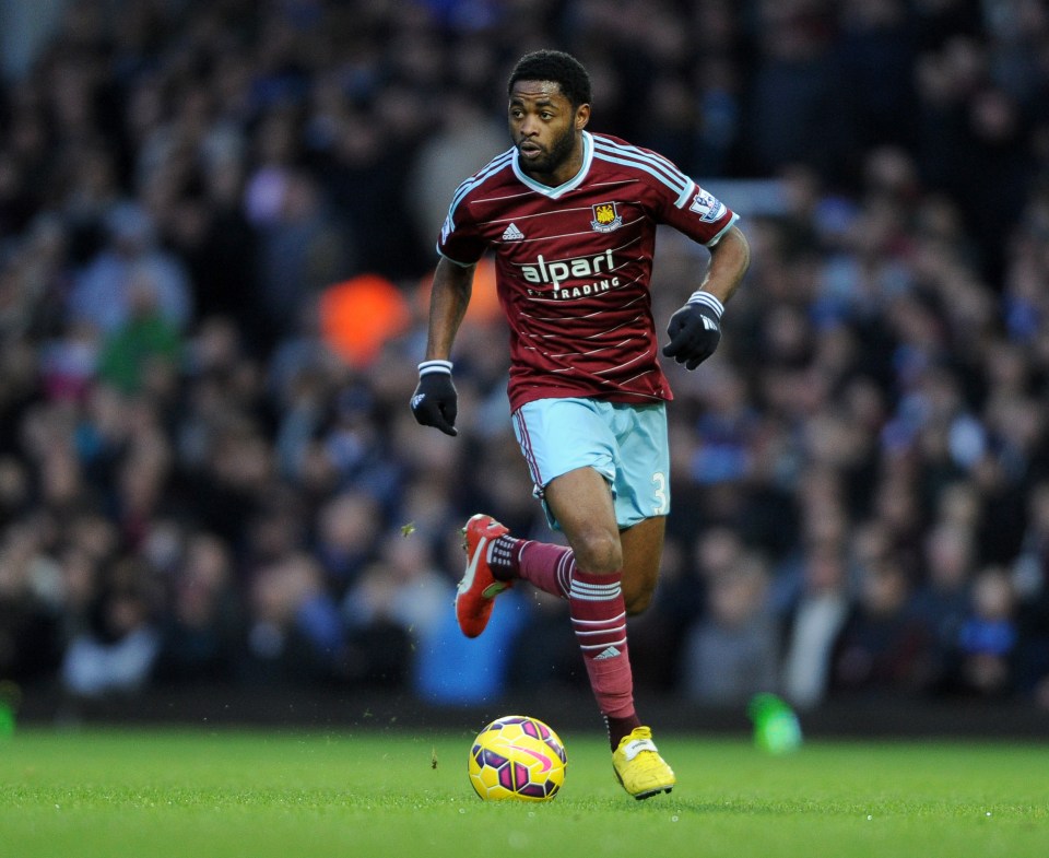 Song spent two seasons on loan with West Ham