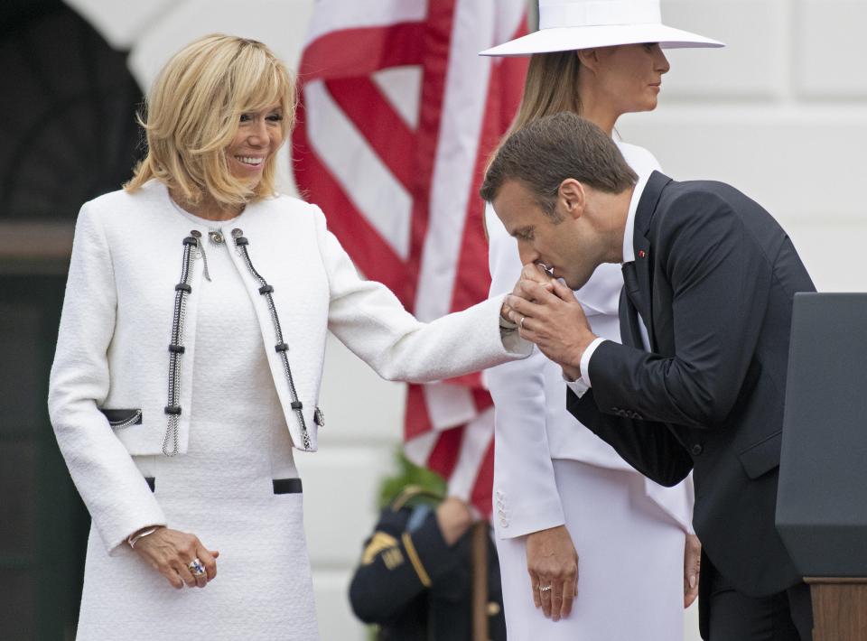 The Macrons met when Brigitte, 40, was 15-year-old Emmanuel's married drama teacher