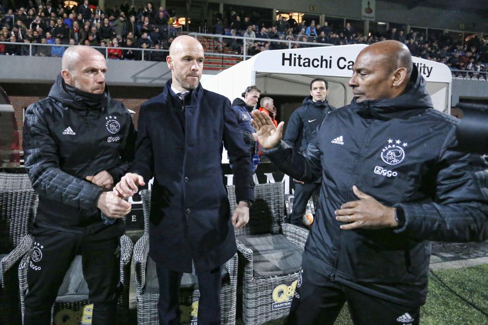 Aron Winter (right) was assistant to Erik ten Hag at Ajax