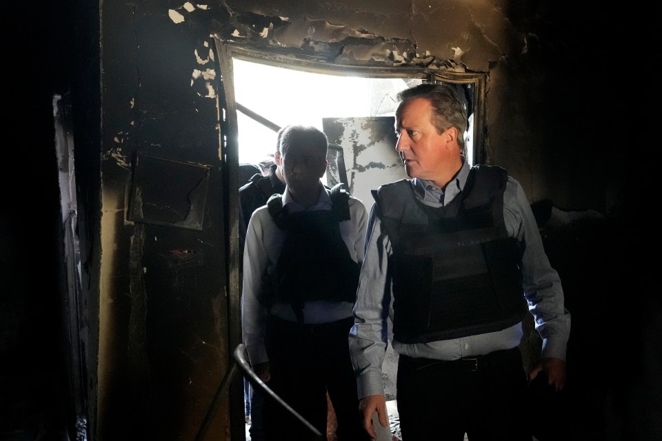 Cameron has gone to Kibbutz Be’eri to look at the devastation left after the October 7, massacre