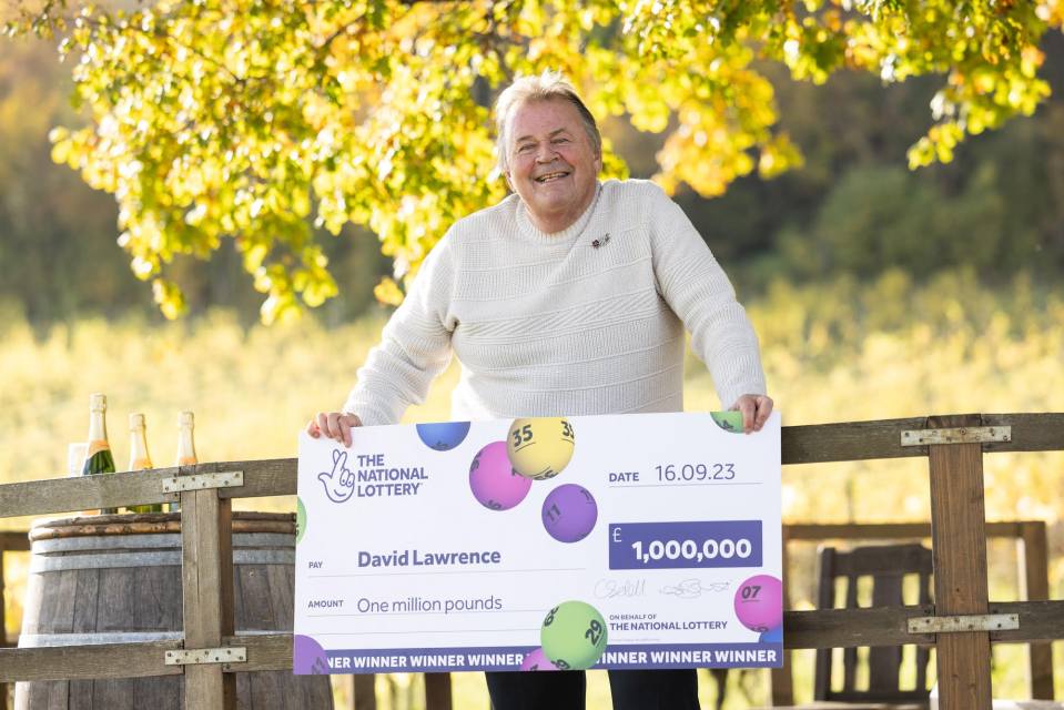 The retired Day Services Officer for Surrey County Council scooped £1million on The National Lottery in September