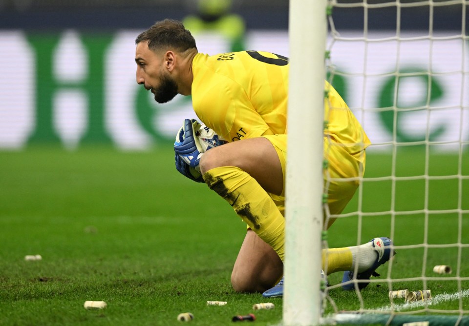 Paris Saint-Germain goalkeeper Gianluigi Donnarumma returned to San Siro