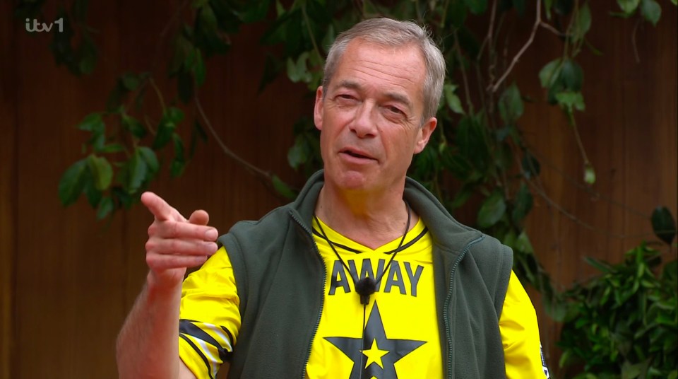 Nigel Farage also doesn't have to do the next Bushtucker Trial