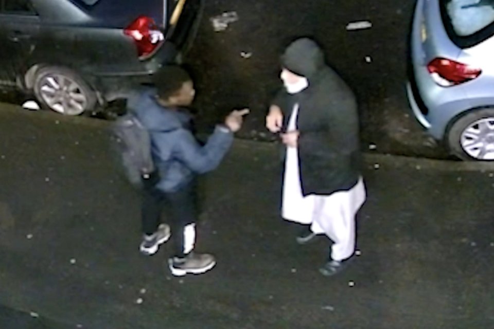 Mohammed Abbkr, 29, is seen on CCTV confronting Mr Rayaz in the street after following him from Dudley Road Mosque on March 20